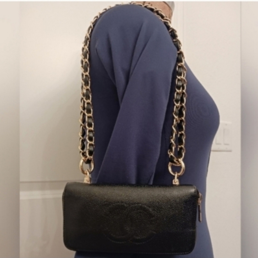 Black Chanel Wallet On Chain - Picture 8 of 8